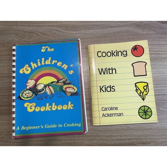 The Children’s Cookbook And Cooking With Kids 1980-81 Softcover Lot Of 2 Books - Picture 1 of 11